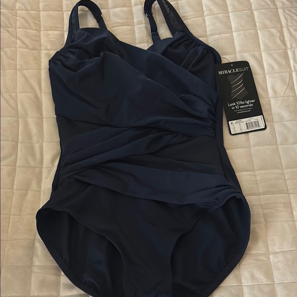 Miraclesuit Deep Blue One-Piece Swimsuit